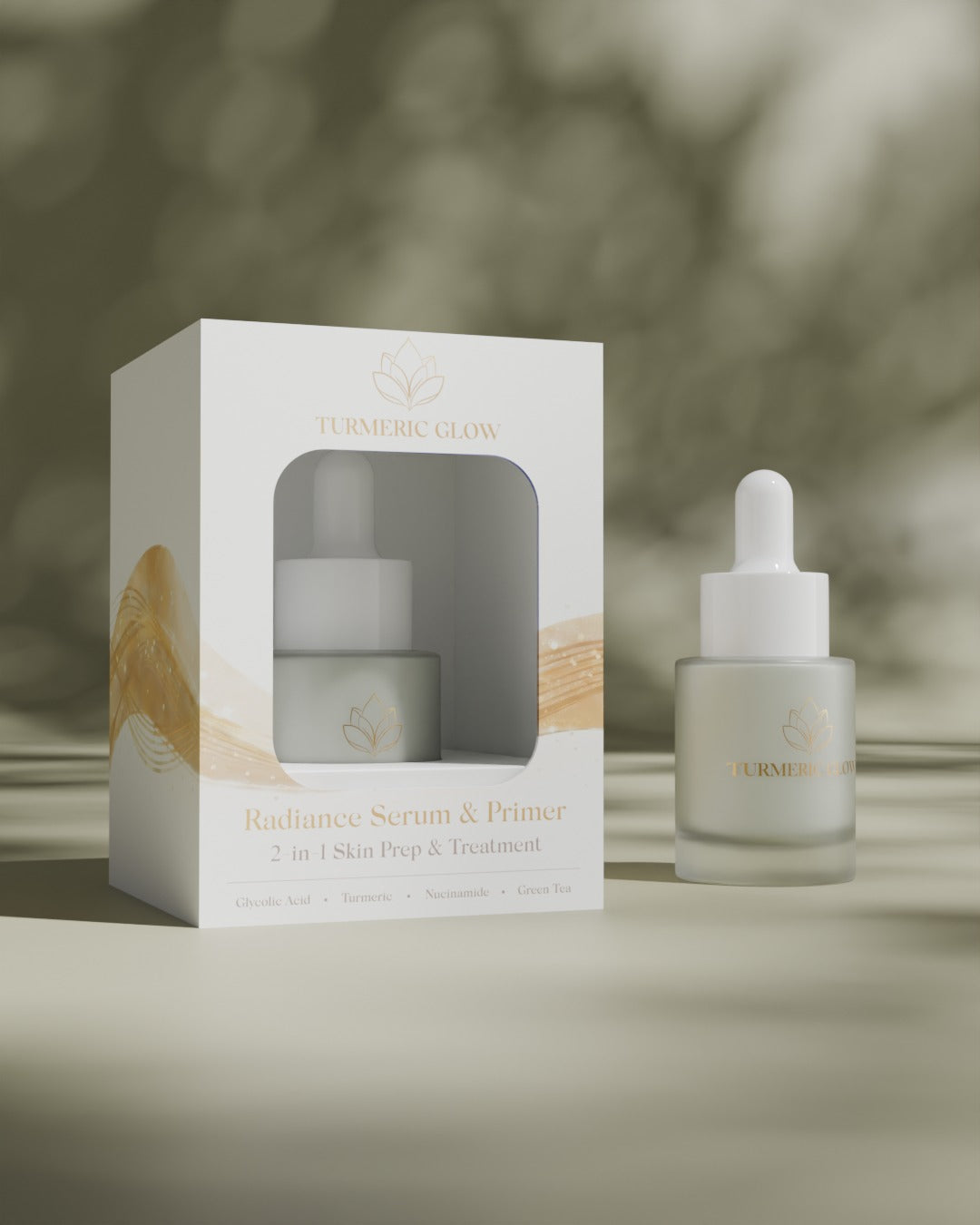 Turmeric Glow™ - (2 in 1) Turmeric Serum & Primer
